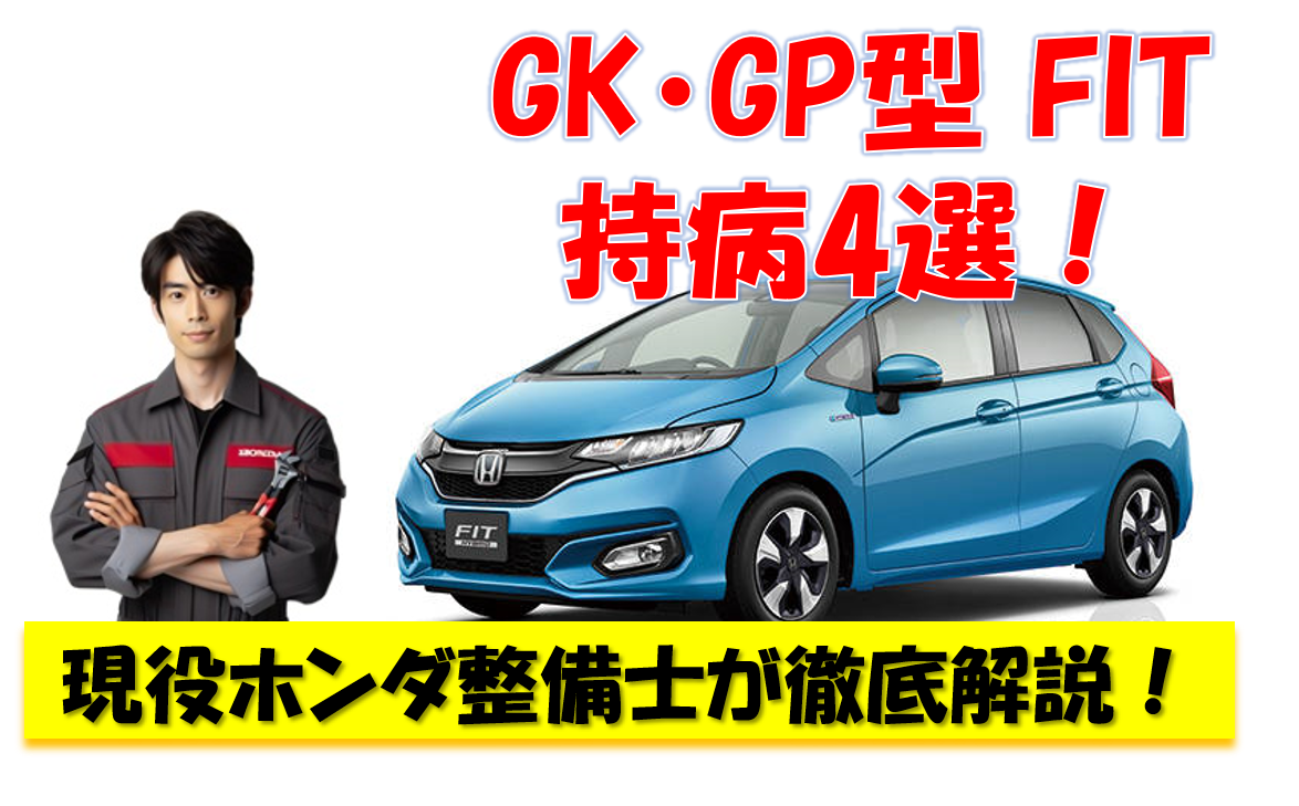 GK・GP型　フィットの持病4千 現役ホンダ整備士が徹底解説